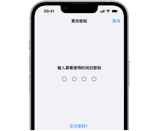 定州iPhone屏幕维修分享iPhone屏幕使用时间密码忘记了怎么办 