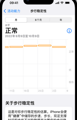 定州iPhone手机维修如何在iPhone开启'步行稳定性通知'