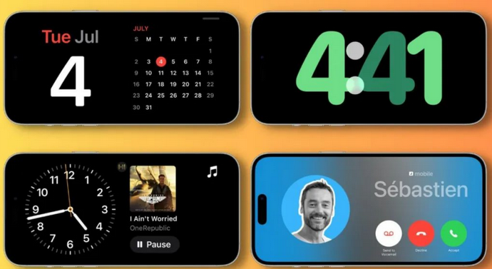 定州苹果手机维修分享iOS17横屏充电待机显示有什么好处 