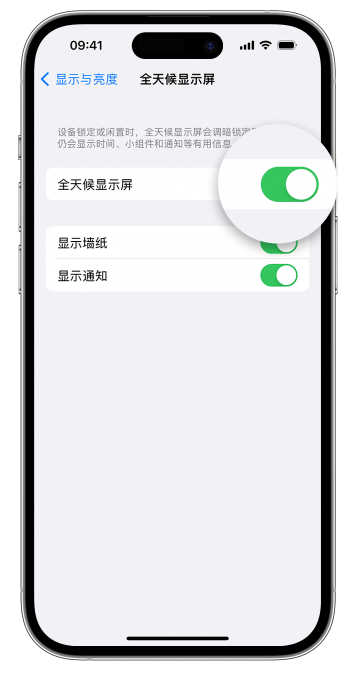 定州苹果14维修店分享如何自定义 iPhone 14 Pro 常亮显示屏 