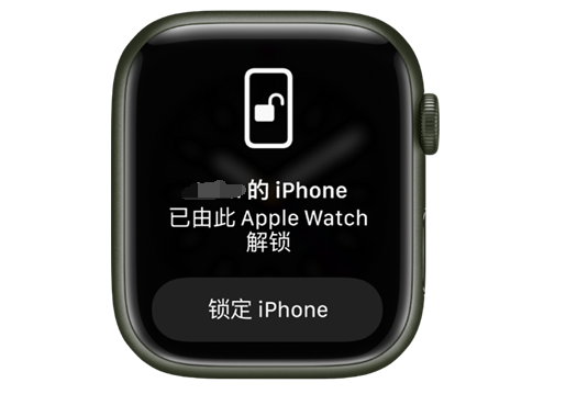 定州苹果手机维修分享用 AppleWatch 解锁配备面容 ID 的 iPhone方法 