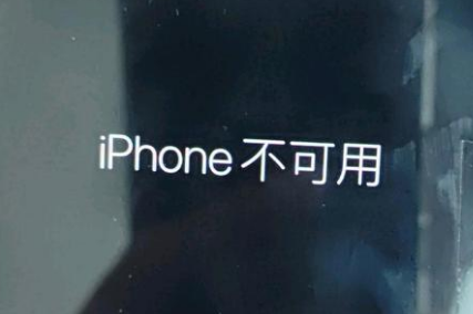 定州苹果服务网点分享锁屏界面显示“iPhone 不可用”如何解决 